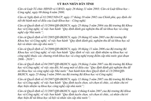 Quyết định 09/2009/QĐ-UBND  Quy chế phương thức hoạt động của Hội đồng Khoa học