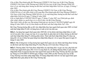 Thông tư 04/2009/TT-BCT hướng dẫn nhập khẩu hạn ngạch thuế quan năm 2009 thuế suất nhập khẩu 0% hàng hoá xuất xứ từ Lào