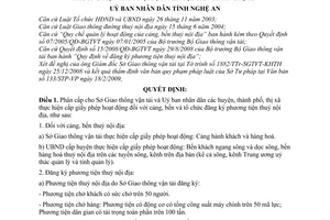 Quyết định 28/2009/QĐ-UBND phân cấp cấp giấy phép hoạt động cảng, bến