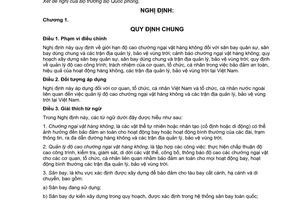 Nghị định 20/2009/NĐ-CP quản lý độ cao chướng ngại vật hàng không trận địa quản lý, bảo vệ vùng trời tại Việt Nam