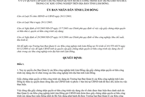 Quyết định 380/QĐ-UBND 2009 ủy quyền cấp giấy chứng nhận quyền sở hữu công trình xây dựng Lâm Đồng