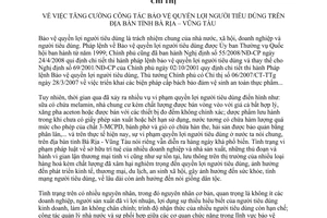 Chỉ thị 07/2009/CT-UBND tăng cường công tác bảo vệ quyền lợi người tiêu dùng