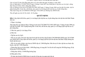 Quyết định 11/2009/QĐ-UBND quy định chế độ thu, quản lý và sử dụng lệ phí cấp bản sao, lệ phí chứng thực trên địa bàn tỉnh Bình Thuận