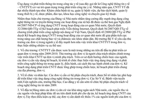 Chỉ thị 02/CT-BYT đẩy mạnh ứng dụng phát triển công nghệ thông tin ngành y tế