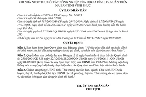 Quyết định 14/2009/QĐ-UBND giao đất dịch vụ hoặc đất ở