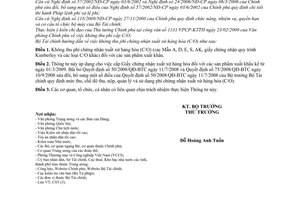 Thông tư 37/2009/TT-BTC không thu phí chứng nhận xuất xứ hàng hóa C/O