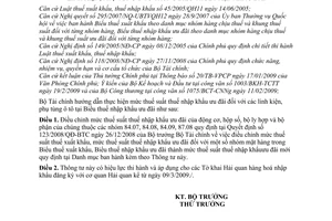 Thông tư 38/2009/TT-BTC điều chỉnh mức thuế suất nhập khẩu ưu đãi linh kiện, phụ tùng ô tô biểu thuế nhập khẩu đãi