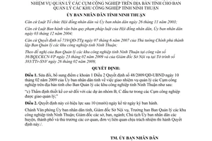 Quyết định 68/2009/QĐ-UBND quản lý Cụm công nghiệp tỉnh Ninh Thuận