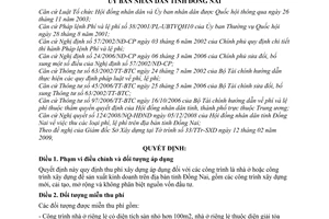 Quyết định 16/2009/QĐ-UBND  quy định thu phí xây dựng trên địa bàn tỉnh Đồng Nai