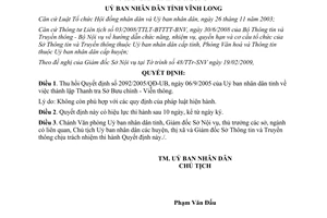 Quyết định 04/2009/QĐ-UBND thu hồi Quyết định 2092/2005/QĐ-UB Vĩnh Long