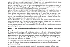 Thông tư 02/2009/TT-BNV hướng dẫn thí điểm không tổ chức Hội đồng nhân dân huyện, quận, phường