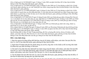 Thông tư 01/2009/TT-BNV trình tự thủ tục bổ nhiệm miễn nhiệm cách chức Phó Chủ tịch Ủy viên Ủy ban nhân dân huyện, quận, phường nơi không tổ chức