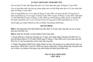 Quyết định 431/2009/QĐ-UBND tổ chức tiếp công dân của các cơ quan NN Phú Yên