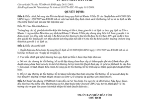 Quyết định 07/2009/QĐ-UBND quy định điều chỉnh, bổ sung chính sách hỗ trợ giao đất ở tái định cư tại QĐ 03/2009/QĐ-UBND