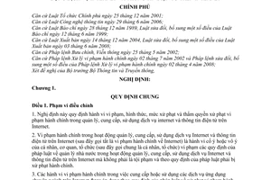 Nghị định 28/2009/NĐ-CP xử phạt vi phạm hành chính trong quản lý, cung cấp, sử dụng dịch vụ internet thông tin điện tử