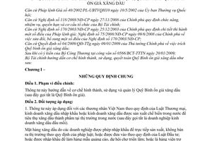 Thông tư 56/2009/TT-BTC cơ chế hình thành, sử dụng, quyết toán quỹ bình ổn giá xăng dầu