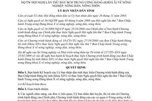 Quyết định 116/QĐ-UBND năm 2009 Kế hoạch thực hiện Chương trình hành động