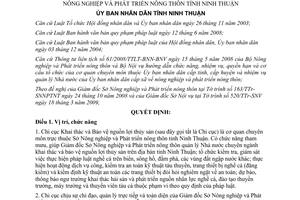 Quyết định 91/2009/QĐ-UBND nhiệm vụ quyền hạn Chi cục thủy sản Ninh Thuận