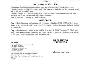 Quyết định 596/QĐ-BTC  đính chính TT 131/2008/TT-BTC