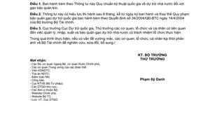 Thông tư 61/2009/TT-BTC quy chuẩn kỹ thuật quốc gia dự trữ nhà nước gạo bảo quản kín