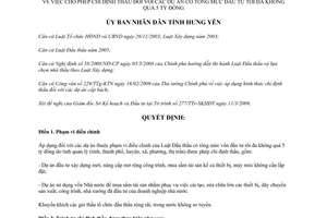 Quyết định 04/2009/QĐ-UBND chỉ định thầu dự án có đầu tư không quá 5 tỷ Hưng Yên