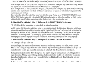 Thông tư 04/2009/TT-BKHCN sửa đổi 01/2008/TT-BKHCN cấp thu hồi Thẻ giám định viên sở hữu công nghiệp Giấy chứng nhận tổ chức đủ điều kiện hoạt động