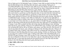 Kế hoạch 1323/UBND-VX thực hiện thí điểm không tổ chức HDND cấp huyện Hồ Chí Minh