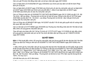 Quyết định 391/QĐ-UBND năm 2009 điều chỉnh viện phí theo 03/2006/TTLT-BYT-BTC-BLĐTB&XH Yên Bái