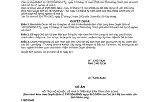 Quyết định 730/QĐ-UBND  Đề án hỗ trợ hộ nghèo về nhà ở