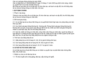 Thông tư 15/2009/TT-BCA(C11) cơ sở tổ chức đào tạo, sát hạch cấp đổi, thu hồi giấy phép lái xe lực lượng Công an nhân