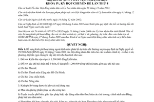 Nghị quyết 05/2009/NQ-HĐND bổ sung kinh phí hoạt động tổ chức chính trị xã hội cấp xã Khánh Hòa