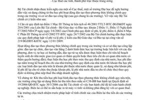 Công văn 2254/BTC-TCT chứng từ thu học phí hoạt động đào tạo theo phương thức không chính quy trong các trường và cơ sở đào tạo công lập