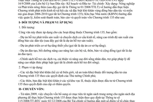 Công văn 319/KBNN-KHTH hướng dẫn quản lý, thanh toán vốn Chương trình 135