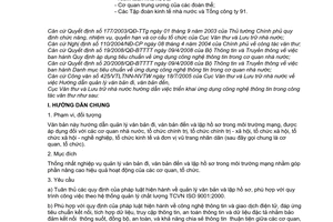 Công văn 139/VTLTNN-TTTH hướng dẫn quản lý văn bản đi, văn bản đến và lập hồ sơ trong môi trường mạng