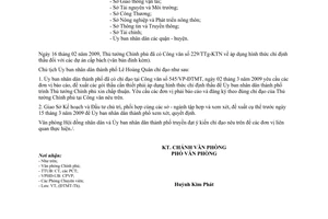 Công văn 1258/VT-ĐTMT áp dụng hình thức chỉ định thầu đối với các dự án cấp bách