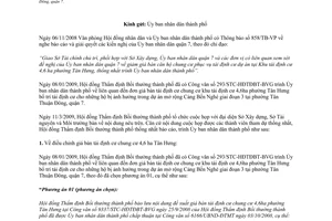 Công văn 1995/STC-HĐTĐBT-BVG giá bán tái định cư chung cư 4,6ha phường Tân Hưng bố trí tái định cư