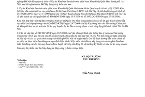Công văn 345/BXD-KTQH trả lời công văn 27/CV-CT ngày 16/01/2009 của Công ty TNHH Nhà nước MTV Đầu tư và Phát triển Nông nghiệp Hà Nội