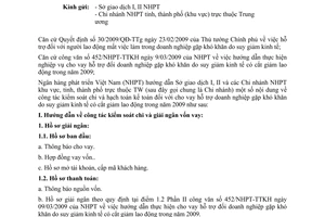 Công văn 571/NHPT-TCKT hướng dẫn kiểm soát chi và hạch toán cho vay hỗ trợ