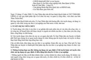 Công văn 1077/UBND-NV hướng dẫn tuyển dụng, sử dụng, quản lý viên chức