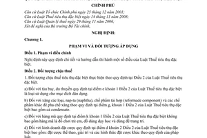 Nghị định 26/2009/NĐ-CP hướng dẫn Luật thuế tiêu thụ đặc biệt