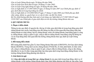 Thông tư 50/2009/TT-BTC hướng dẫn giao dịch điện tử thị trường chứng khoán