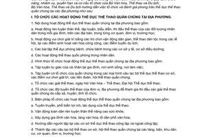 Thông tư 02/2009/TT-BVHTTDL hướng dẫn tổ chức đánh giá phong trào thể dục thể thao quần chúng địa phương