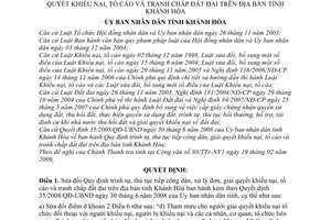 Quyết định 10/2009/QĐ-UBND sửa đổi QĐ 35/2008/QĐ-UBND