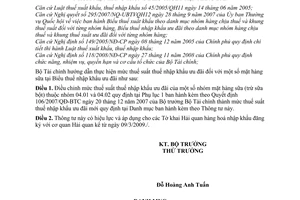 Thông tư 39/2009/TT-BTC sửa đổi mức thuế suất nhập khẩu ưu đãi mặt hàng biểu thuế nhập khẩu đãi