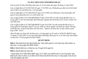 Quyết định 12/2009/QĐ-UBND Quy định quản lý tổ chức thực hiện nhiệm vụ