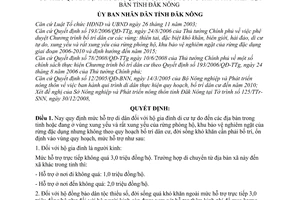 Quyết định 06/2009/QĐ-UBND mức hỗ trợ di dân thực hiện quy hoạch, bố trí