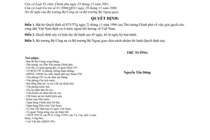 Quyết định  36/2009/QĐ-TTg  bãi bỏ quyết định