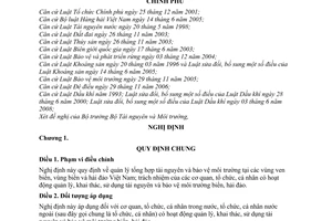 Nghị định 25/2009/NĐ-CP quản lý tổng hợp tài nguyên bảo vệ môi trường biển, hải đảo
