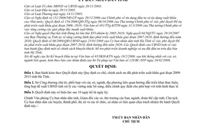 Quyết định 05/2009/QĐ-UBND quy định cơ chế, chính sách ưu đãi phát triển xuất khẩu giai đoạn 2009-2015 tỉnh Hà Tĩnh