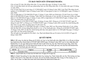 Quyết định 14/2009/QĐ-UBND bổ sung, điều chỉnh bảng giá tối thiểu các loại xe hai bánh gắn máy NK và xe đã qua sử dụng theo QĐ 39/2007/QĐ-UBND